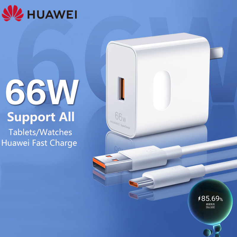 Originele Huawei Supercharge Max 66W Met 6A Usb Type-C Kabel Voor Huawei Mate 40 Pro Mate 40 rs Mate X2