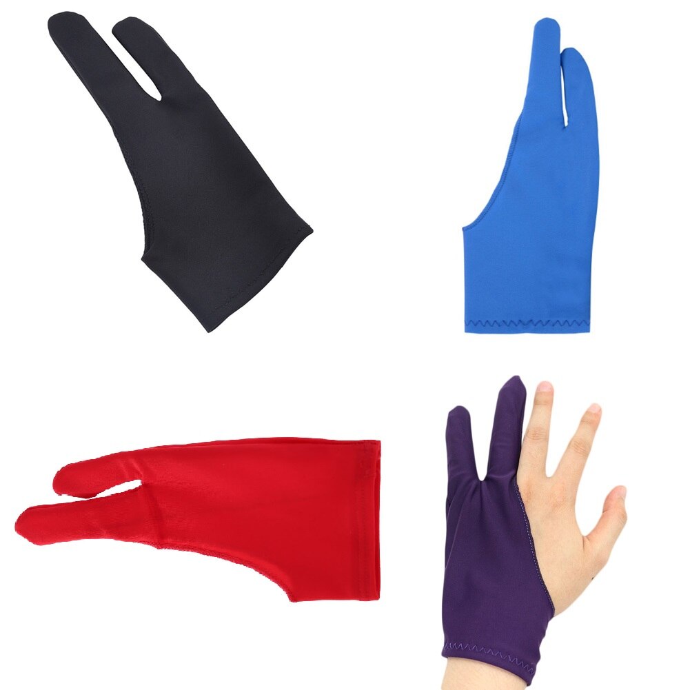 1pc Colorful Multifunction Painting Drawing Gloves Two Fingers Sketch Anti-dirt Gloves For Drawing Students School Art Supplies