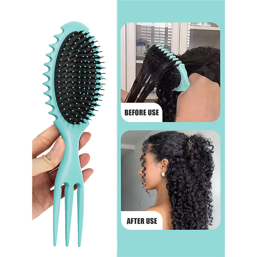 arricciare definendo rimbalzo Spazzola per capelli Barbiere Pettine in setole di cinghiale Districante Modellante Spazzole per capelli Salone professionale Pettine per lo messa in piega della casa