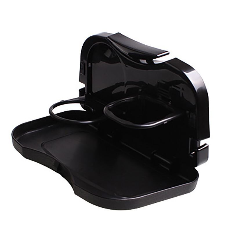 1 stuk opvouwbare auto achterbank tafel drank eten beker houder standaard bureau: Zwart