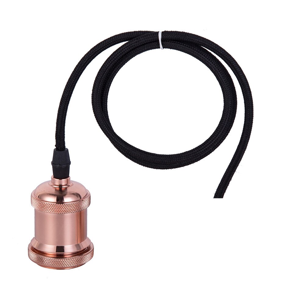 Aluminium Licht Socket Industriële Fittings Lamphouder Armatuur Lampvoet Met Zes Kleur E26 E27 Lamp Basis: Rose Gold