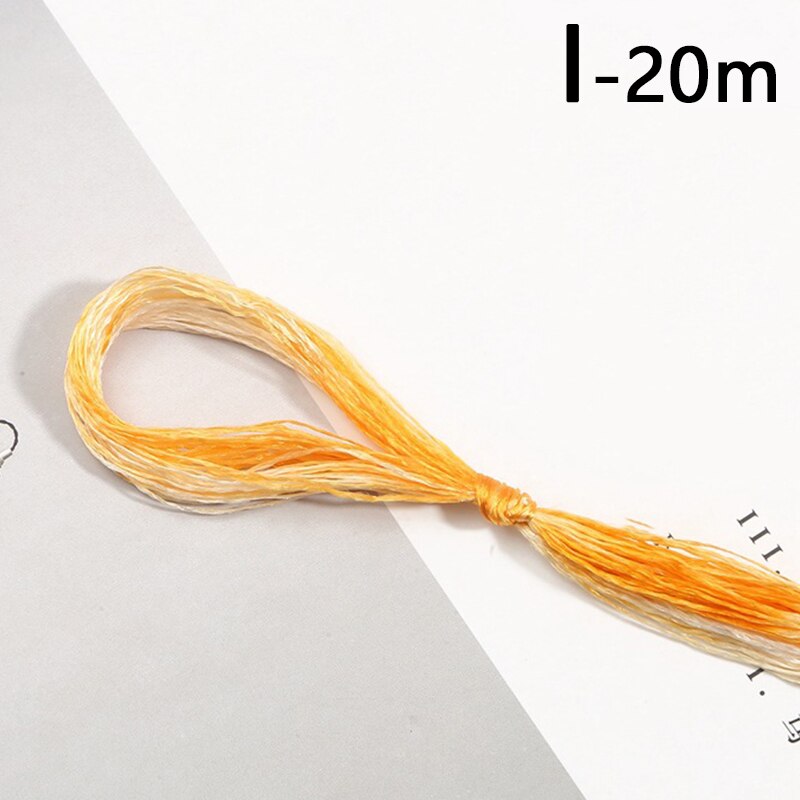 20M Polyester Embroidery Thread Gradient Cross Stitch Floss Threads Cotton Sewing Skeins Skein Kit DIY Sewing Tool Crafts: I