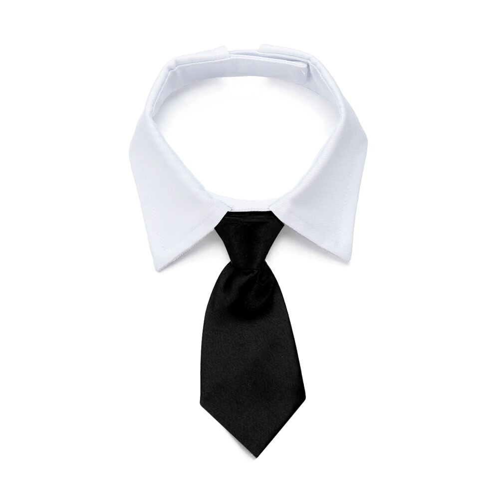 Corbata Formal ajustable para perro y gato, esmoquin, Collar para mascotas, accesorios para boda, vacaciones y de: L / Blanco