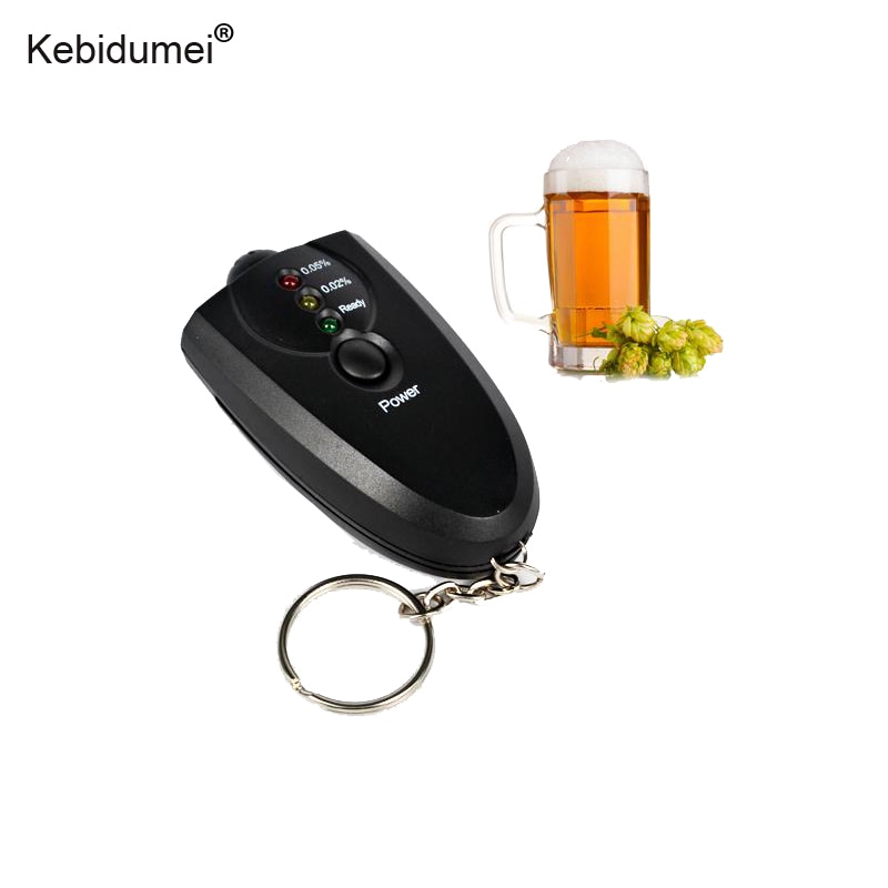 Kebidumei Professionele Alcohol Adem Tester Blaastest Mini Alcohol Tester Met Sleutelhanger Rood Licht Led Zaklamp