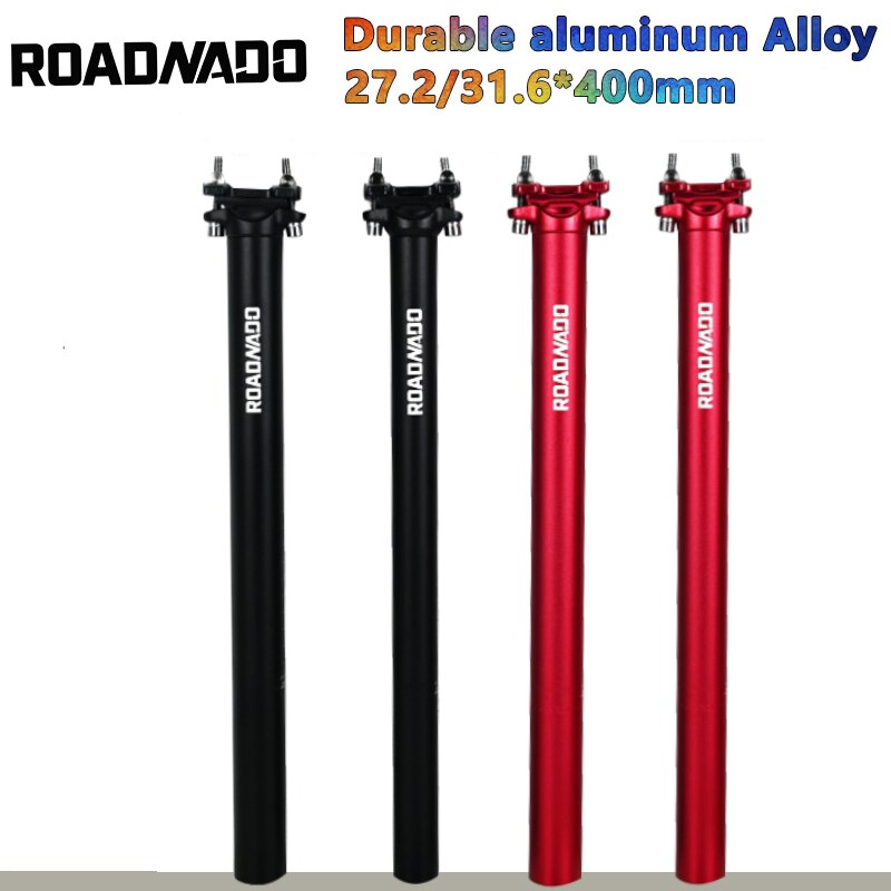 Aluminiumlegering cykel sadelstolpe 27.2/31.6*400mm mountainbike sadelstolpe justerbar hopfällbar road cykel sadelrör mtb sadelstolpe