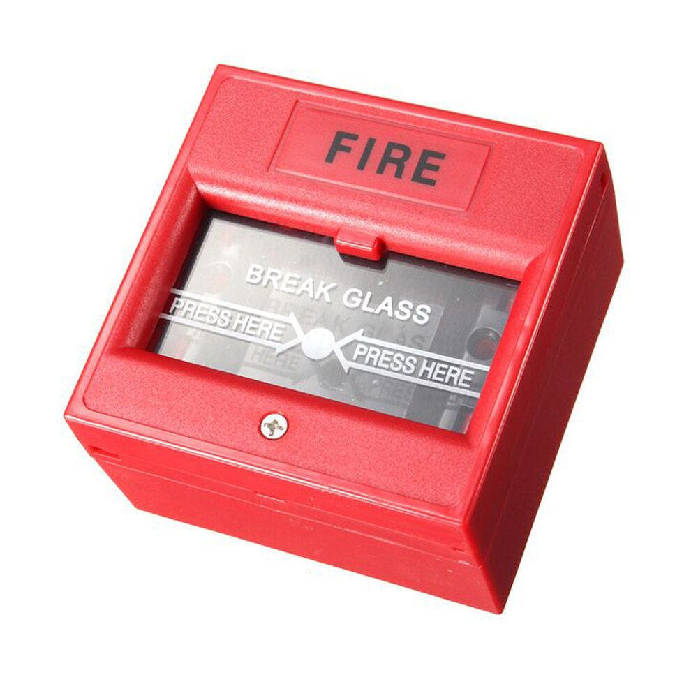 Nødudgangslåsningskontakter glasknap alarmknap brandalarm swtich knækglasudgang frigivelseskontakt: Rød