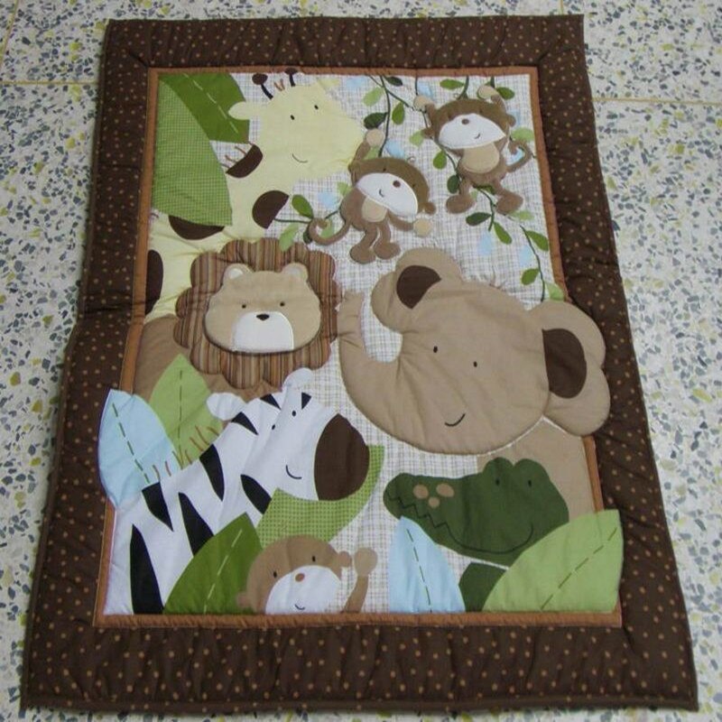 Spjälsängstäcke för nyfödd pojke flicka cuna täcke 84 x 107cm babytäcke bomull 1pc: Babytäcke 1