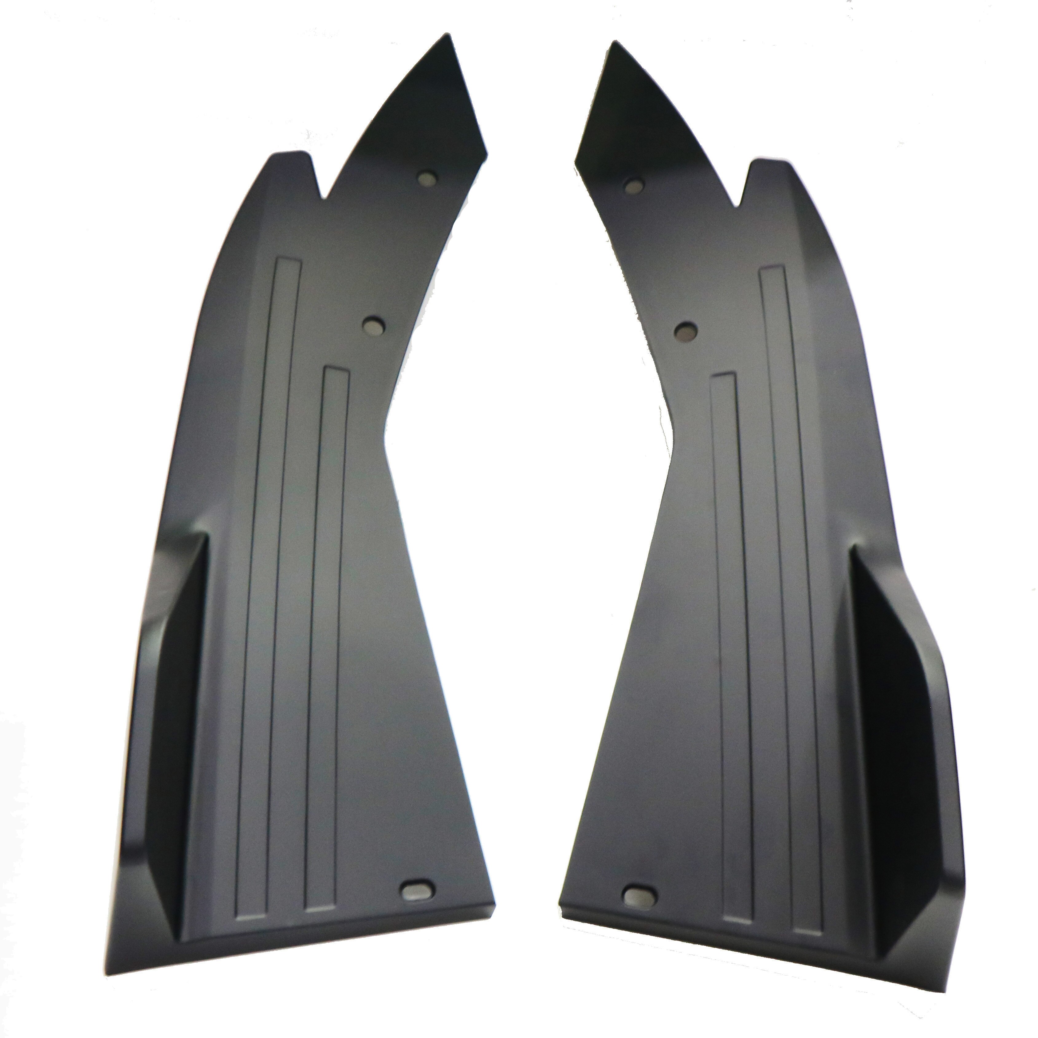 Universal Carbon Fiber Car Bumper Spoiler Rear Lip Angle Splitter Diffuser Winglet Wings Anti-crash modified Car Body Side Skirt