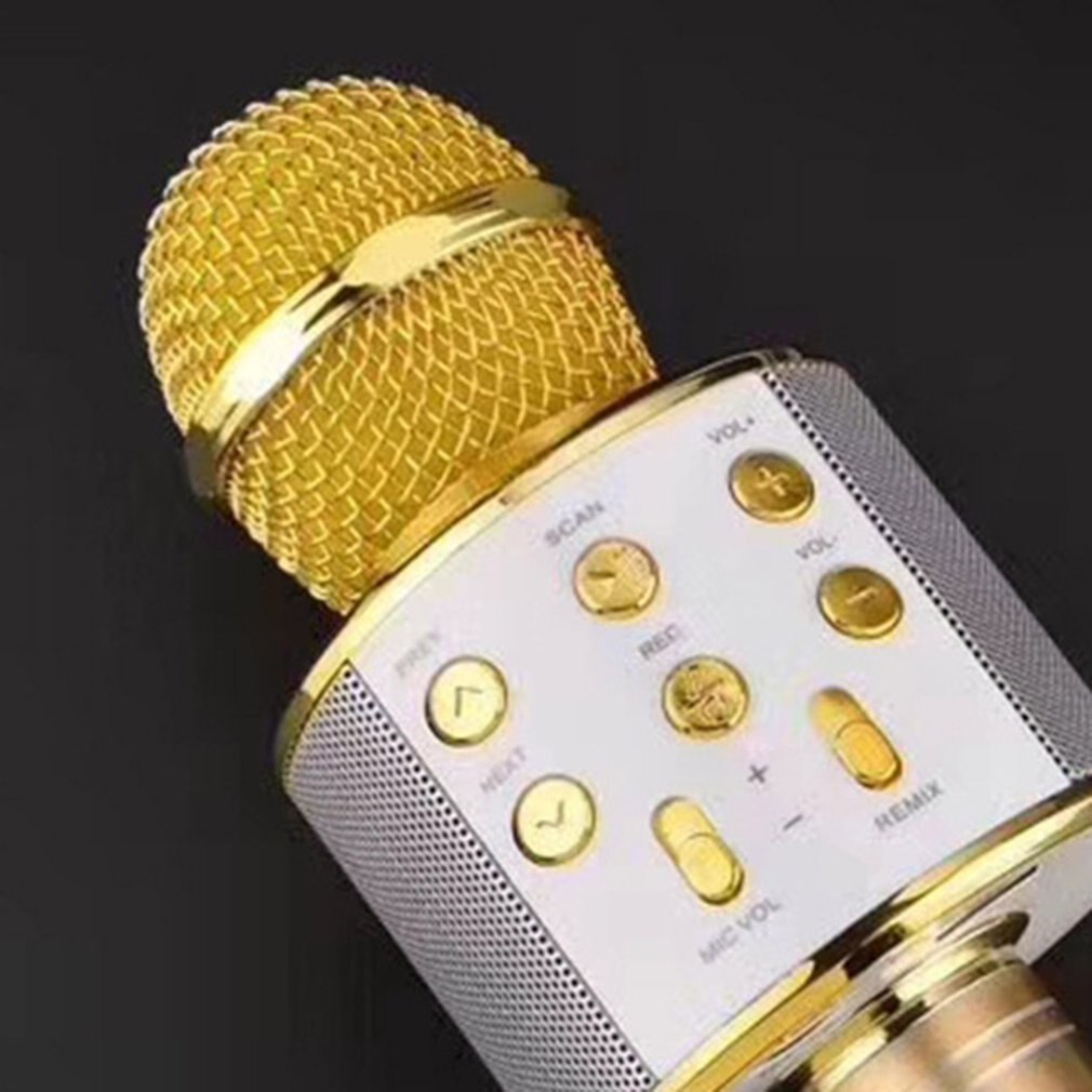 Micrófono de Karaoke nacional portátil, teléfono móvil, Karaoke, micrófono condensador inalámbrico, máquina de Audio