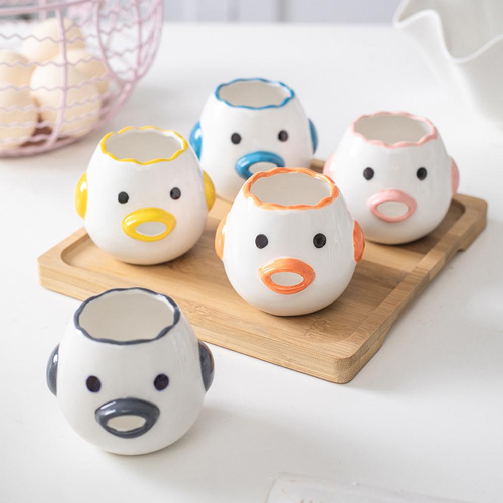 Egg Segregator Ceramic Egg Separator Shapely Easy to Clean Cute Egg Segregator
