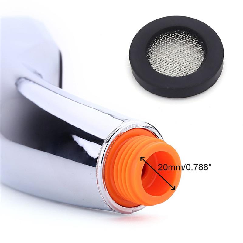 300 Kleine Gaatjes Druk Water Booster Saving Vierkante Douchekop Handheld Abs Baden Sproeier Spa Badkamer Handdouche Filter