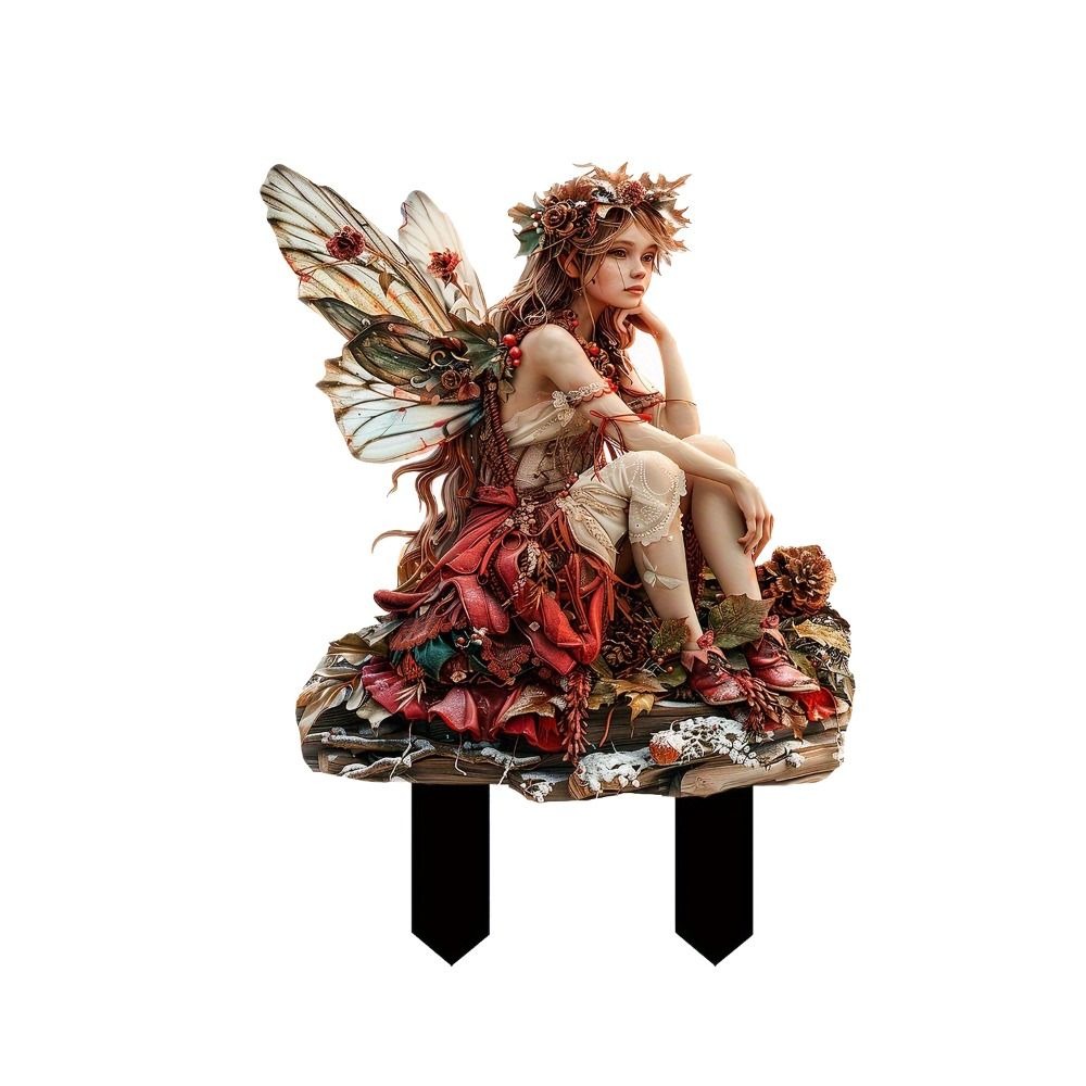 Crafts Acrylic Garden Pile Cute Artificial Garden Floor Plugs Waterproof Fairy Mini Figurine Bonsai: Dark Grey