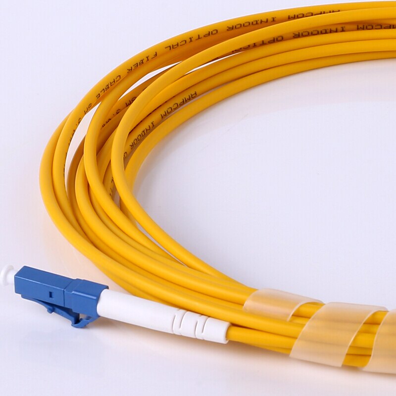 AMPCOM LC LC Fiber Patch Kabel Simplex 9/125 LC/UPC naar LC/UPC Singlemode Jumper Single Mode Patch -Cord lc/lc SMF