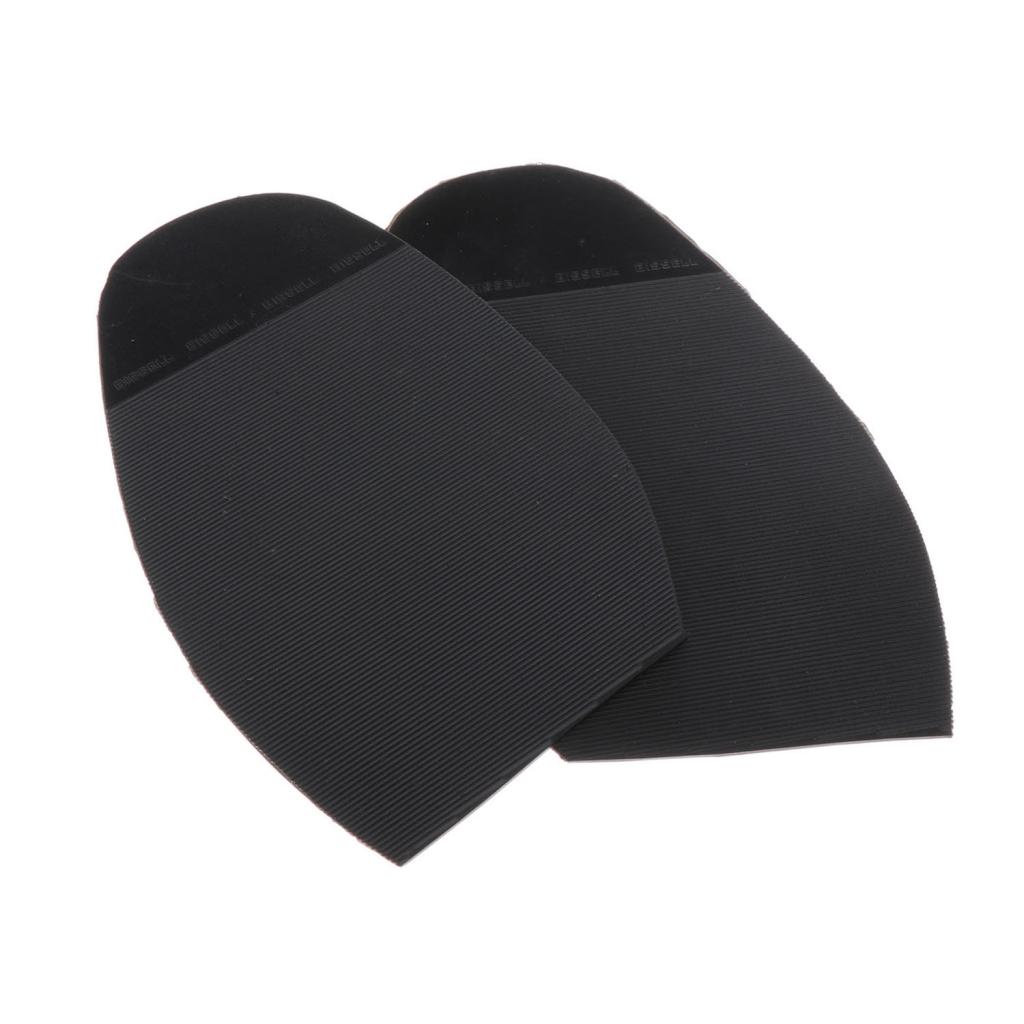 1 Pair Mens Shoe Repair Accessories Black Rubber Shoe Soles Black Heels Pads Grip DIY Parts