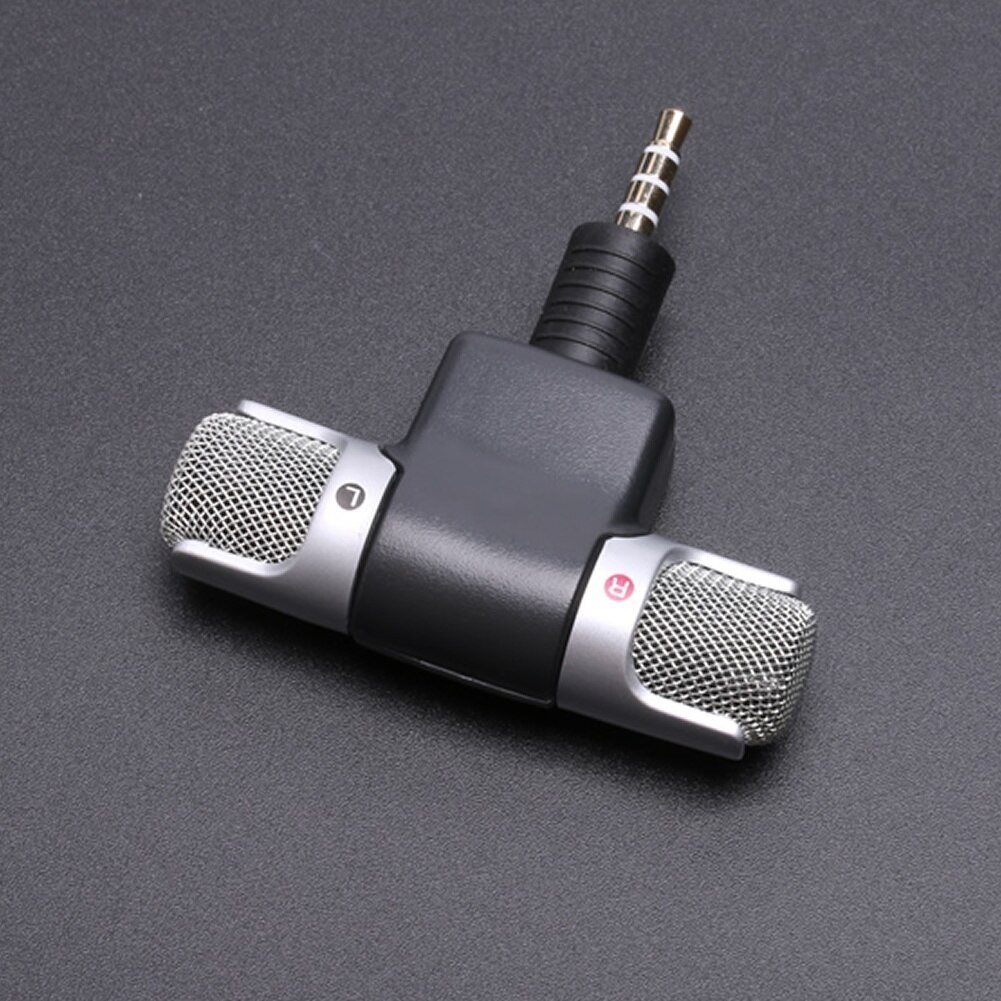Mini 3.5mm -jakkimikrofoni stereomikrofoni matkapuhelimen nauhoittamiseen studio -haastattelumikrofoni 4 -nastainen älypuhelimelle
