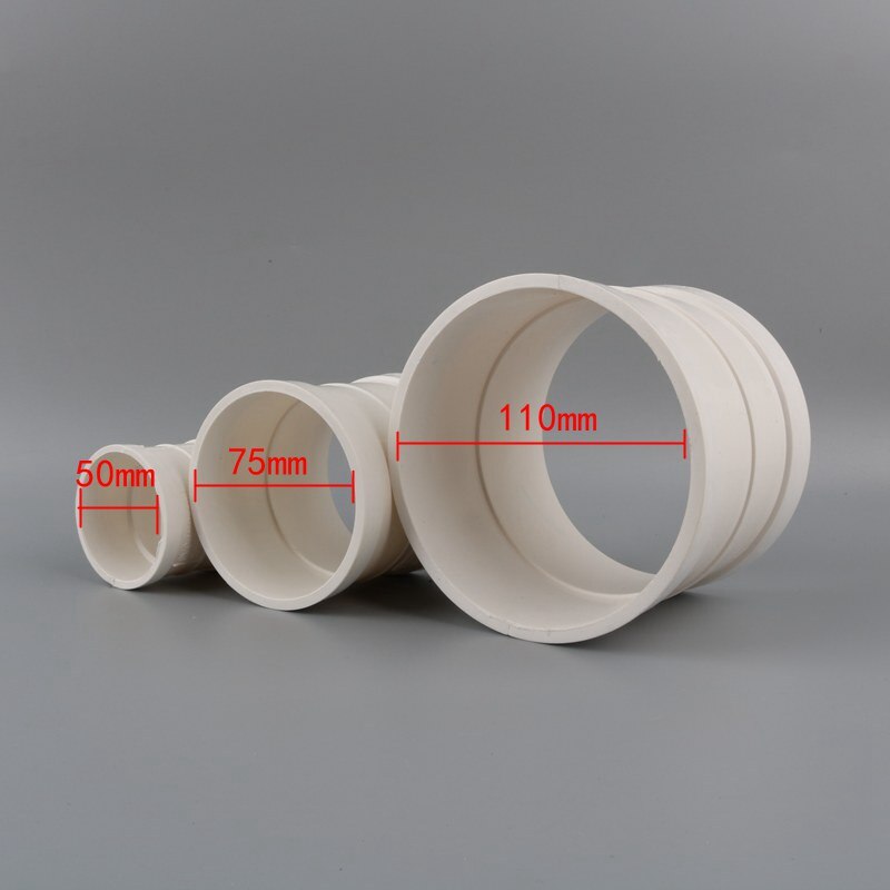 Inner Diameter 50Mm 75Mm 110MM Pipe Stright Connector Direct Pipe Hoop Drain Pipe Direct Connection Fittings Pipe Accessory