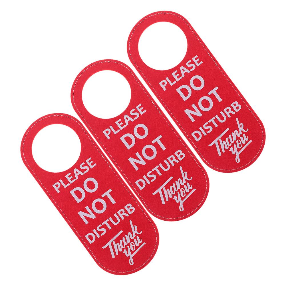 3 stk. «ikke forstyrr»-skilt, personvern, dørhenger, morsomme kleshengere, håndtak, skilt til dører på kontoret