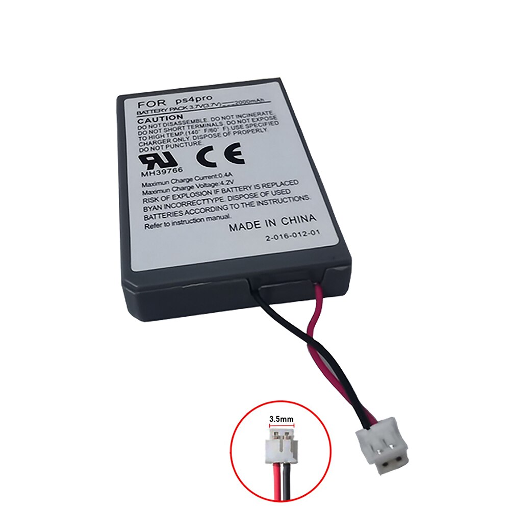 3.7V 2000mAh Battery CUH-ZCT2 or CUH-ZCT2U For Sony PS4 Pro Slim Dual Shock 4 wireless controller Replacement Batteries