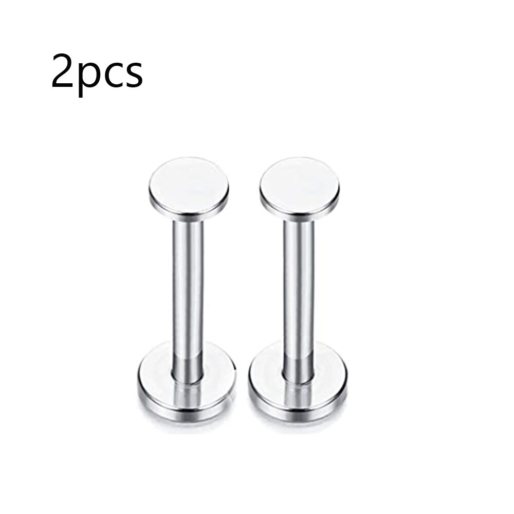 16G Lip Rings Stainless Steel Tragus Monroe Stud Piercing Rings Helix Horseshoe Earrings Hoop Labret Body Jewelry for Women Men: Style 14