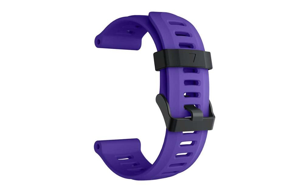 26mm Watch Straps for Garmin Fenix 3/3HR wrist band silicone watchband for Garmin Fenix3 / Fenix 5X Bracelet belt with HD film: purple