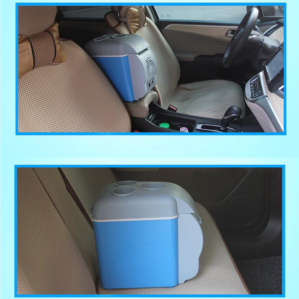 12V 7.5L Mini Car Fridge Cooler and Warmer Box for Car Vehicle (Blue): Default Title