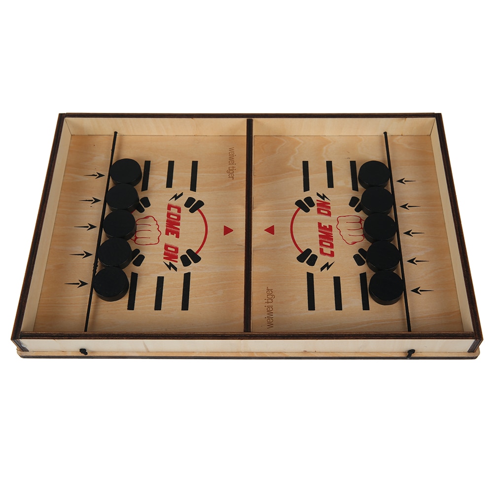 Tafelhockeyspel katapult schaak ouder-kind interactief speelgoed snelle slingerpuck bordspel speelgoed voor kinderen kom op spellen