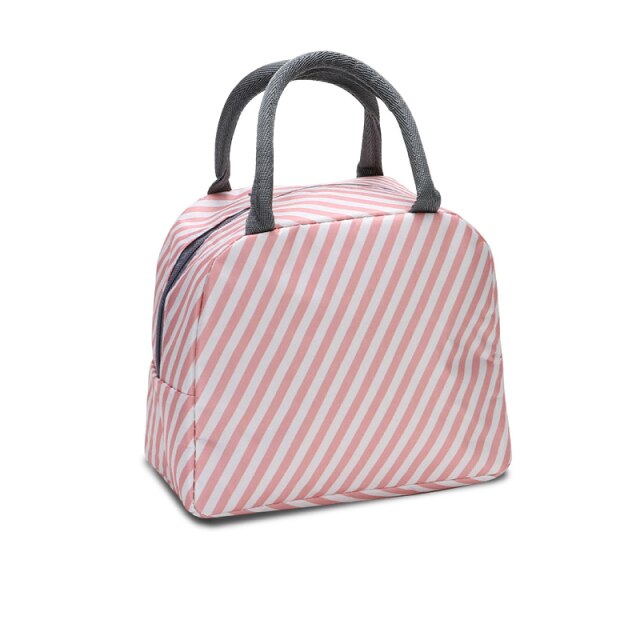 Nuova borsa da Picnic portatile con cerniera per la conservazione del calore: Colore rosa