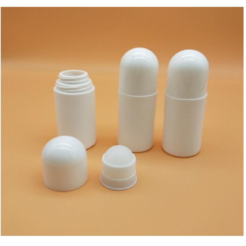 3 Pieces 50ML Plastic Roller Ball Essential Oil Sub-bottling Mist Container Travel Refillable Bottle DIY Deodorant Accessories