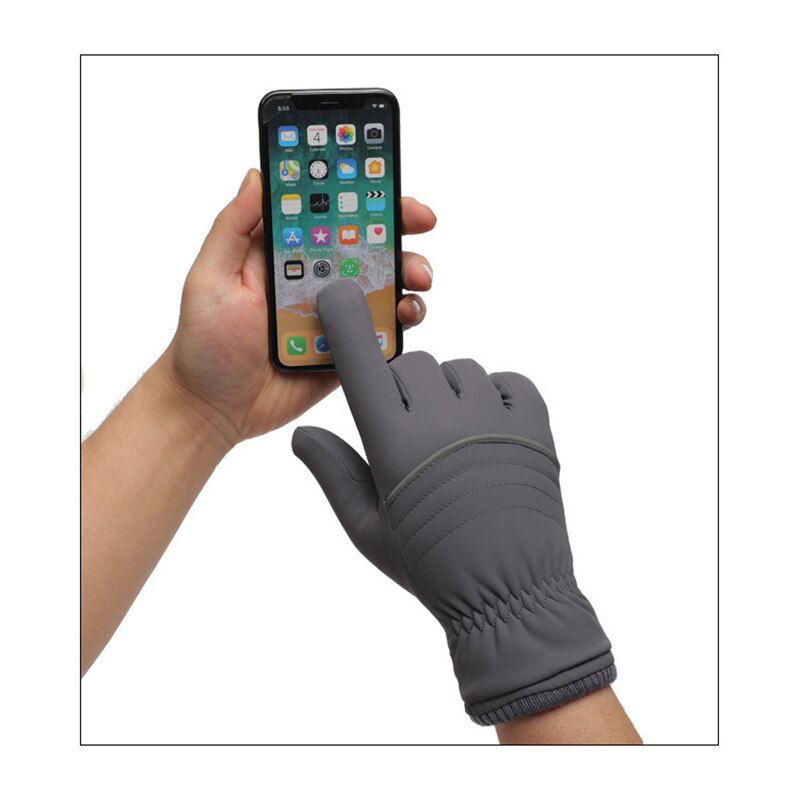 Waterdichte winterhandschoenen voor heren, koud weer, winddicht, touchscreen, antislip, thermische warme handschoenen, buitensport, hardlopen, fietsen