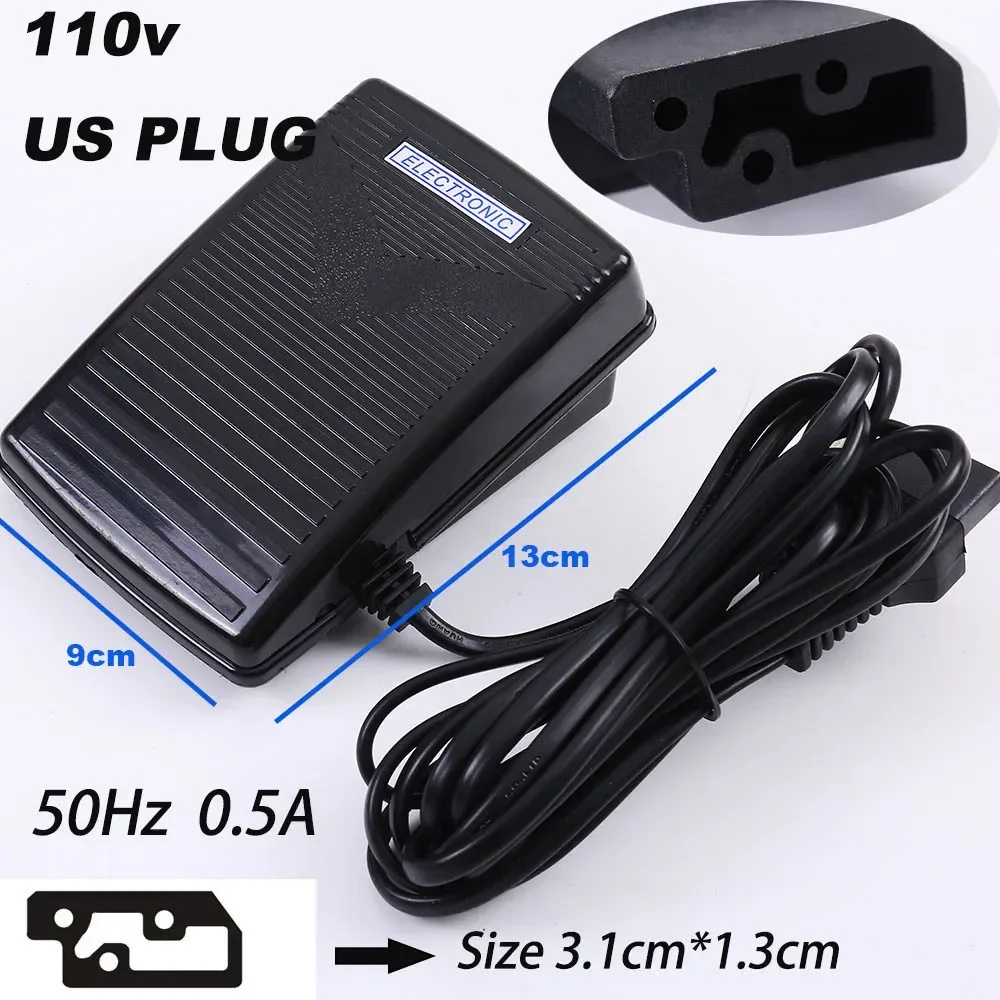 Fotpedal symaskinsbrytare strömsladd hastighetsjusterare motortillbehör styrning elektrisk för brother singer del: Ljusgrön