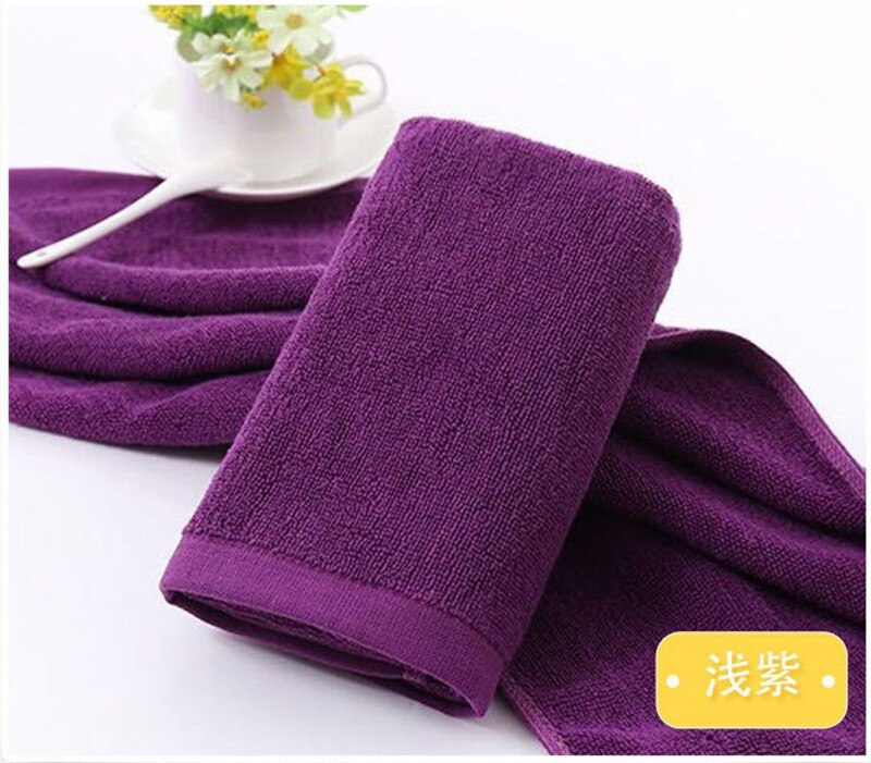 Serviette de bain de pieds 8 couleurs | hôtel, serviette de bain de pieds, serviette de Spa, serviette Super douce, absorbante, sèche pour le visage, pour adultes: purple2 34x75cm 120g