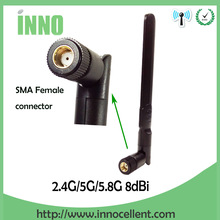 2pcs 2.4GHz 5.8Ghz 5G Antenna RP-SMA 8dBi wifi Antenna Dual Band 2.4G 5G 5.8G WI FI antena aerial SMA female wireless router