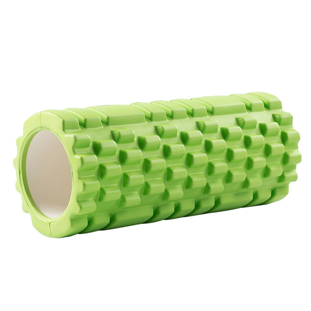 Rød/rosa/blå søyle yoga blokk treningsutstyr pilates foam roller fitness gym øvelser muskel massasje roller yoga murstein: Grønn