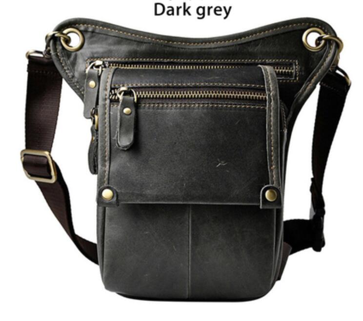 Motorcycle rider multipurpose motorcycle leg bag; motorcycle leg bag; multi-purpose leather bag: 2