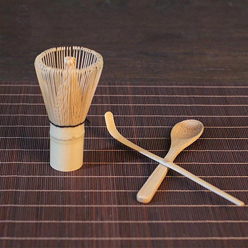 3Pcs/Set Japanese Tea Set Includes Matcha Bamboo Whisk Traditional Scoop & Tea Spoon Tea Tools Accessories