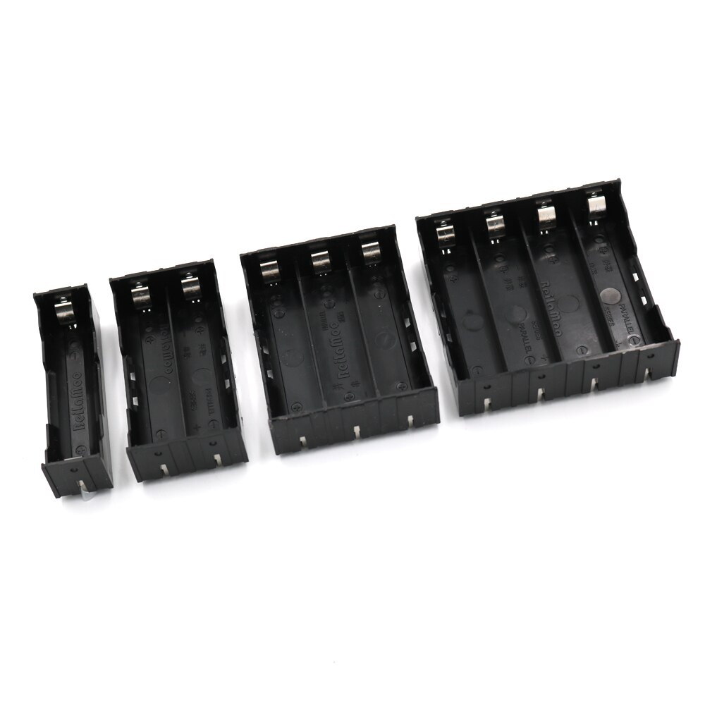 1/2/3/4 Section Battery Terminal Case Holder Storage Box For 18650 Rechargeable Batteries 3.7V DIY Connector Series parallel