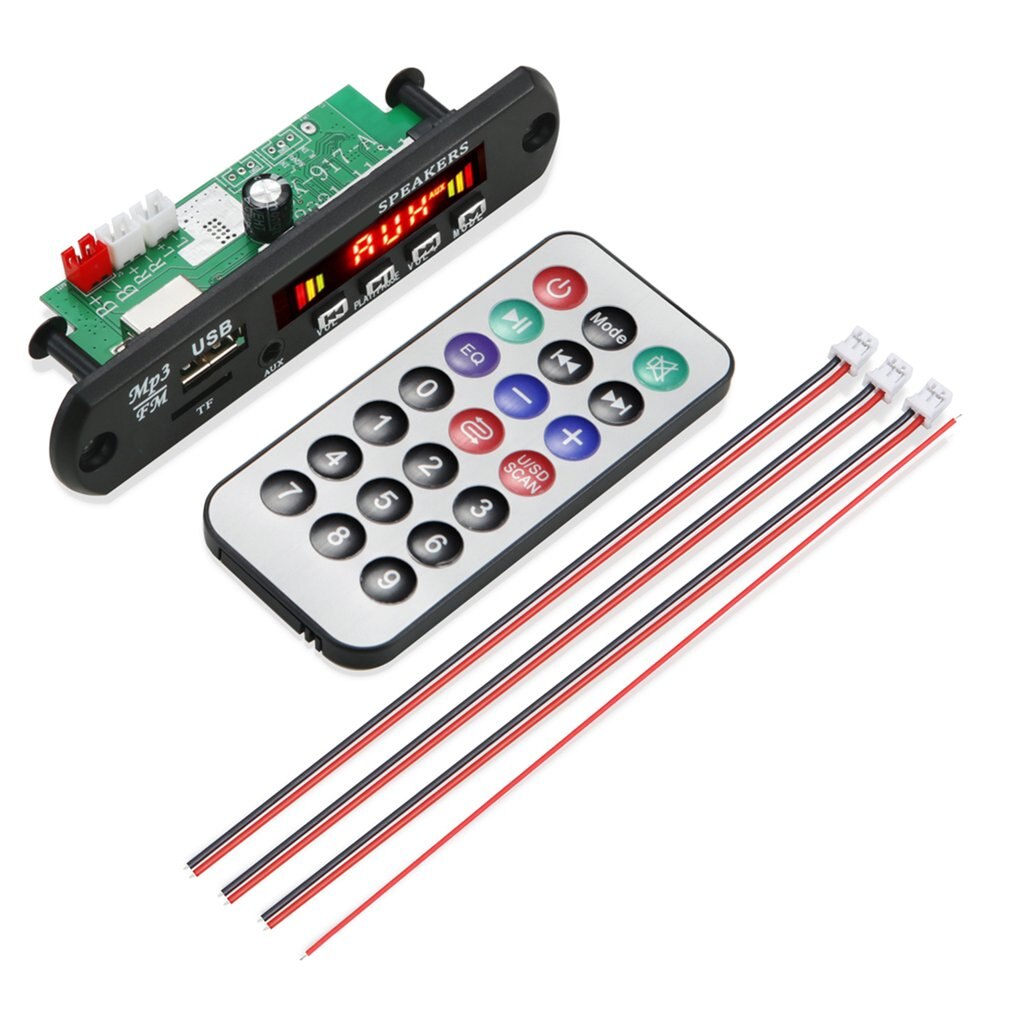 JX-917-A de placa decodificadora Mp3 con amplificador, pantalla a Color, placa decodificadora inalámbrica, estéreo, grabación de llamadas, módulo sin pérdidas