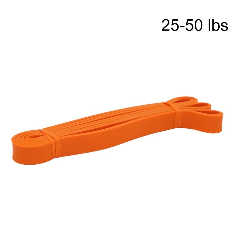 208cm fitness pull up assist bands rubber bands yoga heavy duty resistance band 27rd: Oranje