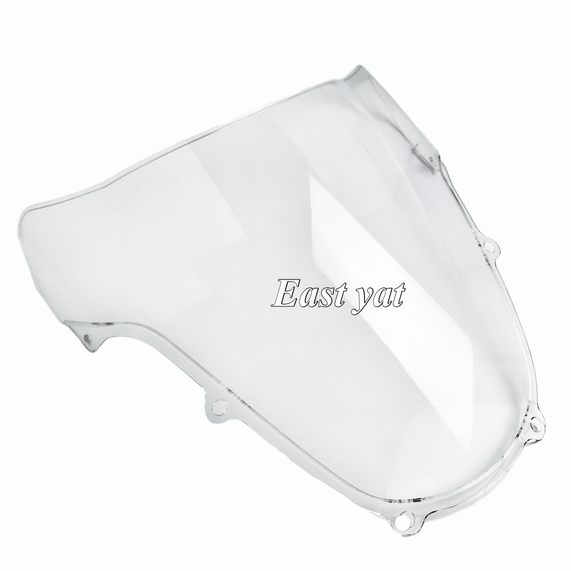 Parabrisas de doble burbuja para motocicleta, accesorio negro para Suzuki GSXR 600 GSXR 750 GSXR 1000 K1 K2 2000 2001 2002 2003: White