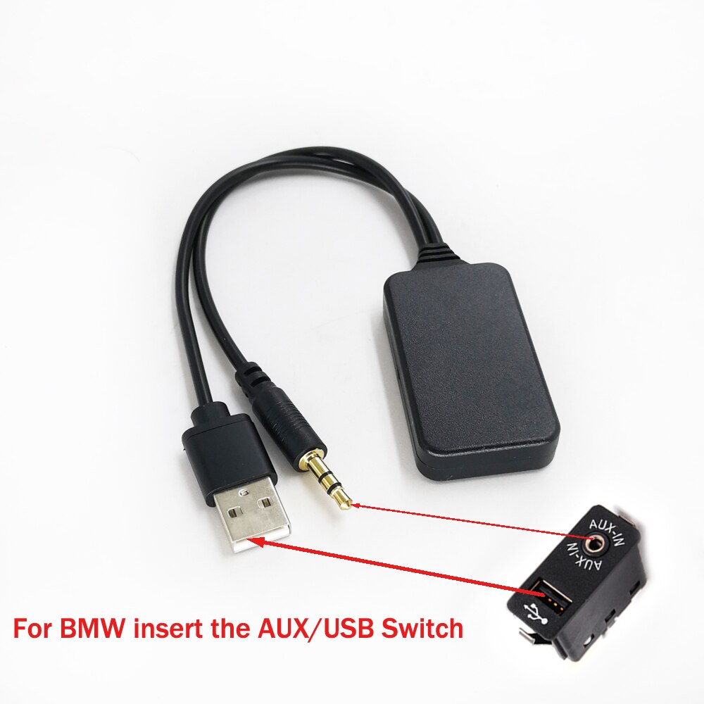 3.5Mm Voor Bmw Auto Draadloze Bluetooth Ontvanger Bluetooth5.0 Draadloze Zwart Duurzaam Praktische
