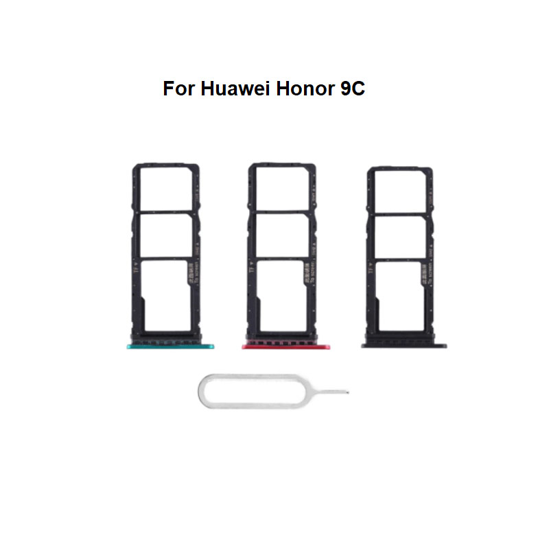 Voor Huawei Honor 9C Sim Card Tray Slot Houder Socket Adapter Connector Reparatie Onderdelen Vervanging