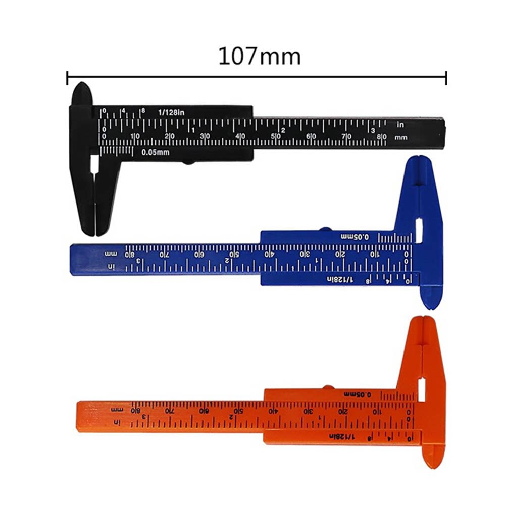 0-80mm dubbla regel skala plast vernier mätare student mini verktyg linjal mätverktyg