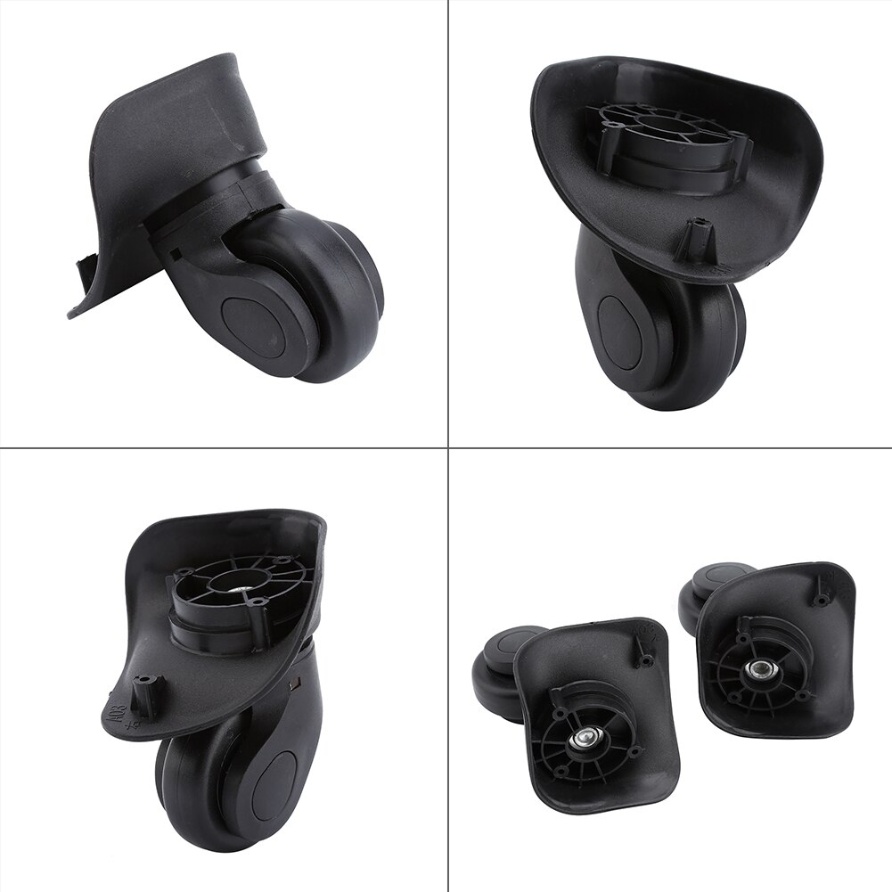 1 Pair Suitcase Replacement Wheels Universal PVC Wheels Luggage Suitcase Trolley Wheel (W041-2 )