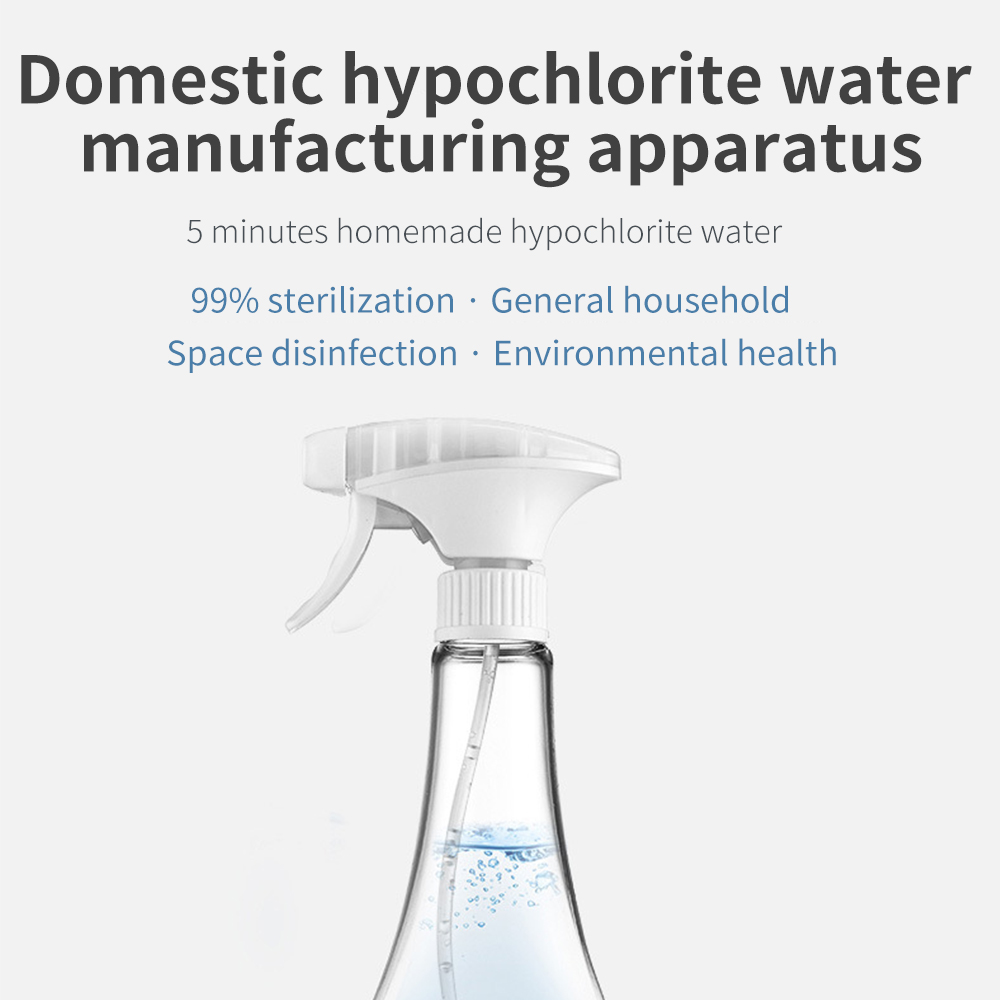 500ML Portable Mini Household Hypochlorous Acid Water Making Machine 84 Electrolytic Water Disinfection Electrolysis Machine