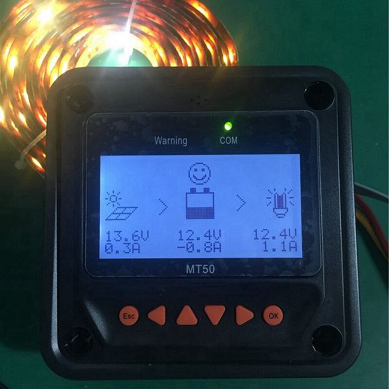 MT50 Remote Display for Tracer-AN Tracer-BN TRIRON XTRA Series MPPT Solar Controller and VS-BN PWM EPSOLAR Regulator