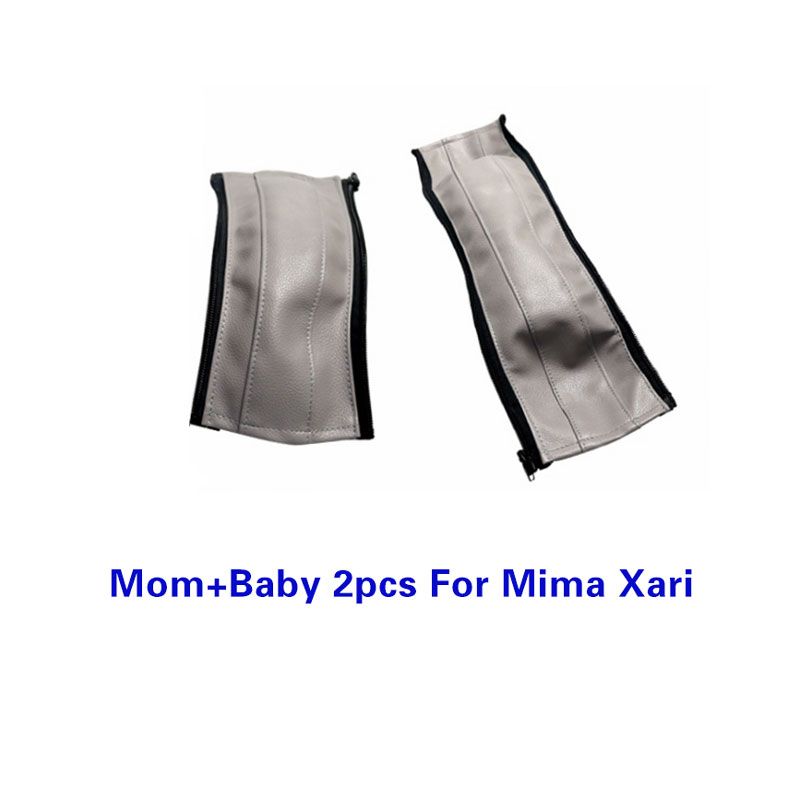 Fundas de cuero PU para manillar de cochecito de bebé, funda protectora para reposabrazos, accesorios para cochecito, Mima Xari: Oro