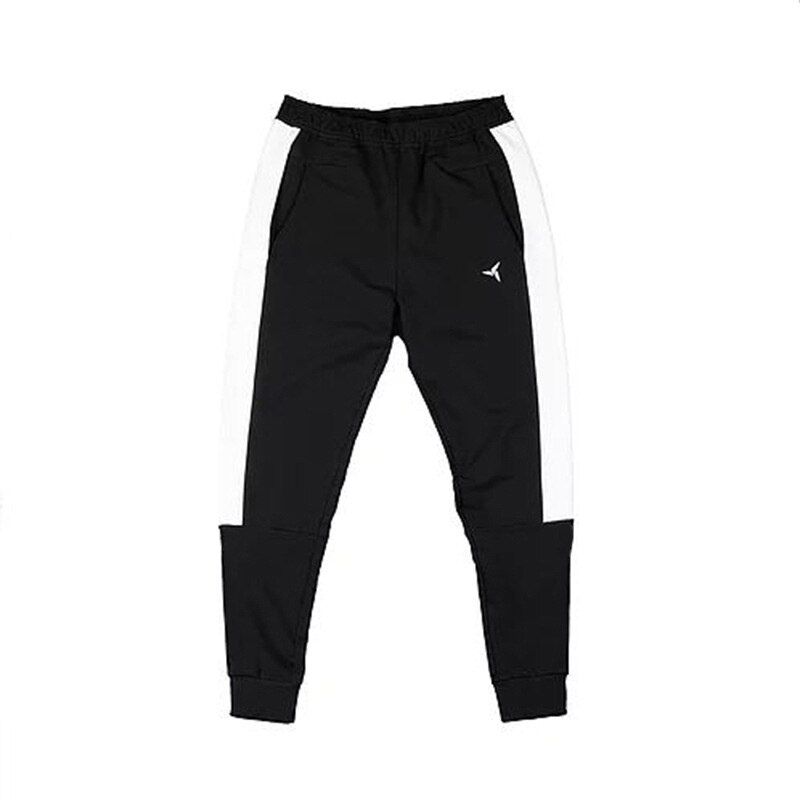 automne nouveaux hommes pantalons coton pantalons de survêtement salle de sport Fitness mince entraînement pantalon mâle crayon décontracté hommes pantalons Joggers vêtements de sport: Black / M