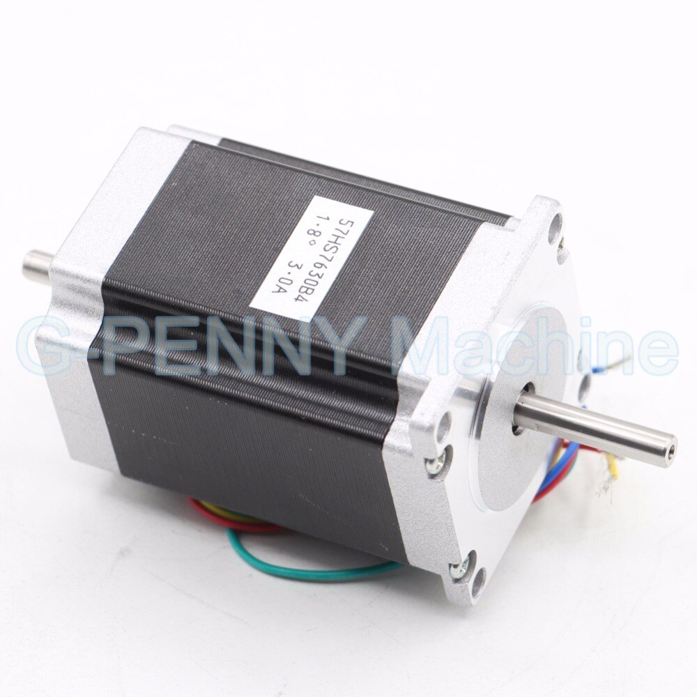 NEMA 23 CNC stepper motor 57x76mm double shaft 6.35/8mm 1.89N.m nema 23 stepp motor 270Oz-in 3A for cnc machine and 3D printer
