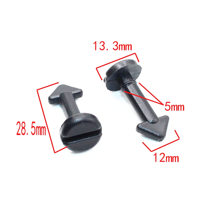 Tornillo de placa de ajuste de motor de coche, sujetador de plástico para Citroen, Picasso, Peugeot 307, Clip de remache, 10 Uds.