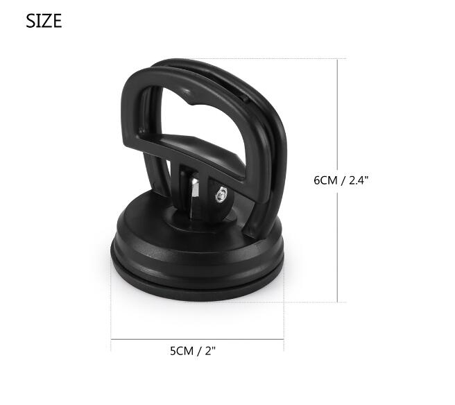 Enkele Aluminium Rubber Zuignap Ronde Glas Zuignap Geel Huishouden Verhandelt Gereedschap Wf: SMALL BLACK ABS